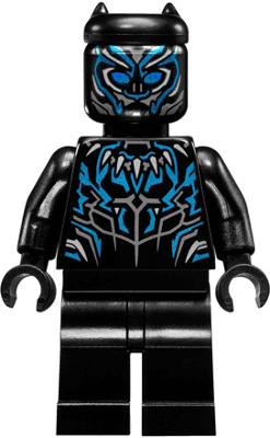 Black Panther - Metallic Light Blue Highlights