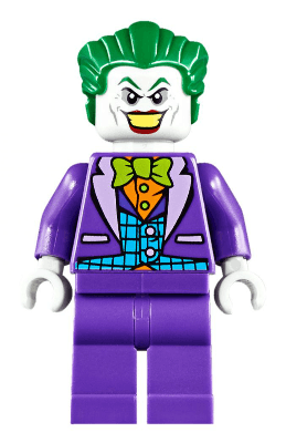 The Joker - Medium Azure Vest, Lime Bow Tie, Large Smile / Frown