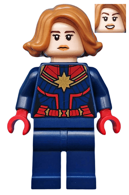 LEGO Captain Marvel (Carol Danvers) (sh0555) Super Heroes Minifigure