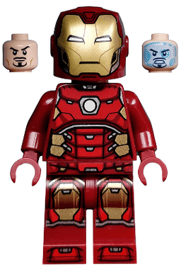 Iron Man - Silver Hexagon on Chest