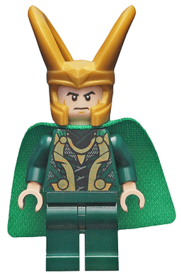 Loki - Spongy Cape (Juniors), Dark Green Legs