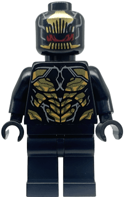 Outrider - Torso with Short Dark Bluish Gray Tips at Neck