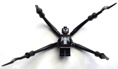 Venom - White Teeth Parted, 4 Back Appendages Large