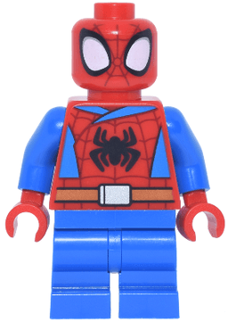 Spider-Man (Peter 'Spidey' Parker) - Medium Legs, Black Spider Logo, Dark Orange Belt