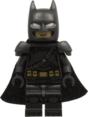 Batman - Pearl Dark Gray Armor, Cowl with White Eyes, Spongy Cape