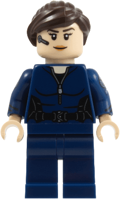 Maria Hill - Dark Blue Suit, Printed Arms