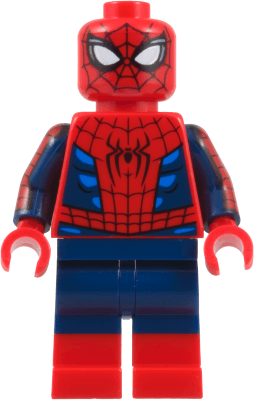 Spider-Man - Suit with Dark Azure Highlights, Printed Dark Blue Arms, Red Boots