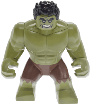 Hulk - Giant, Reddish Brown Pants with Frayed Edges