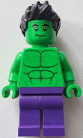 Hulk - Minifigure, Dark Purple Legs, Spiked Hair