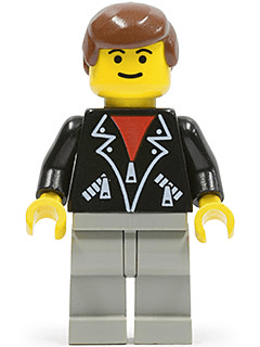 LEGO Leather Jacket with Zippers (shell011) minifigure
