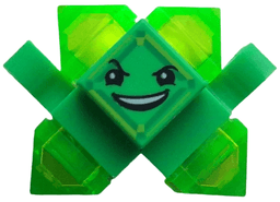 Kryptomite - Green, Small Crystals (Pyramids), Hands