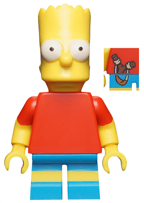 LEGO Bart Simpson The Simpsons Series 1 (Minifigure Only without Stand and Access (sim008) Collectible Minifigures Minifigure