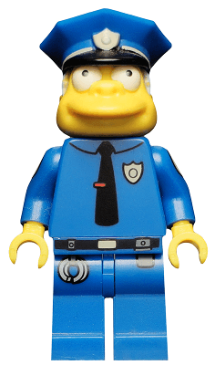 LEGO Chief Wiggum The Simpsons Series 1 (Minifigure Only without Stand and Accessories) (sim021) minifigure
