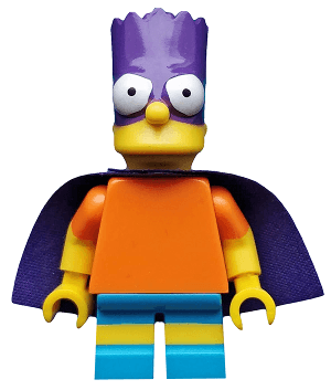 LEGO Bartman The Simpsons Series 2 (Minifigure Only without Stand and Accessories (sim031) Collectible Minifigures Minifigure