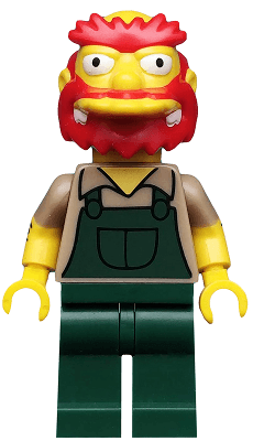 LEGO Groundskeeper Willie The Simpsons Series 2 (Minifigure Only without Stand an (sim039) Collectible Minifigures Minifigure