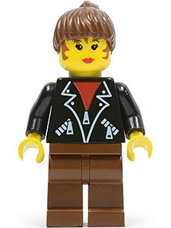 LEGO Leather Jacket with Zippers (soc006) Town / City Minifigure
