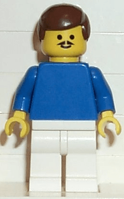 LEGO Soccer Player Blue/White Team Player 1 (soc015) minifigure