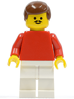 LEGO Soccer Player Red/White Team Player 1 (soc018) minifigure