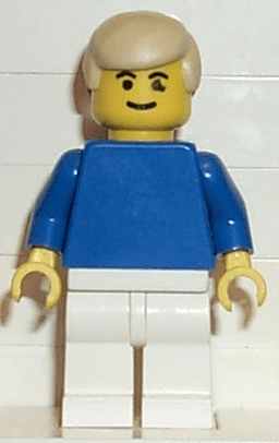 Soccer Player Blue/White Team Player 2