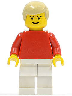 Soccer Player Red/White Team Player 2