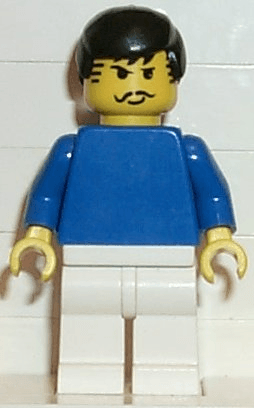 LEGO Soccer Player Blue/White Team Player 3 (soc027) minifigure