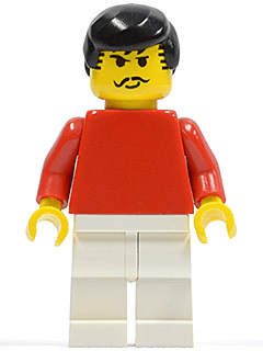LEGO Soccer Player Red/White Team Player 3 (soc030) minifigure