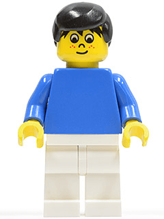 LEGO Soccer Player Blue/White Team Player 5 (soc039) Sports Minifigure