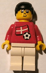 LEGO Soccer Player (soc040s01) Sports Minifigure