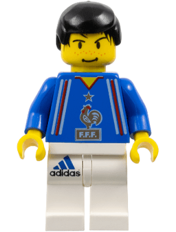 Soccer Player French Team, White Legs Player 1