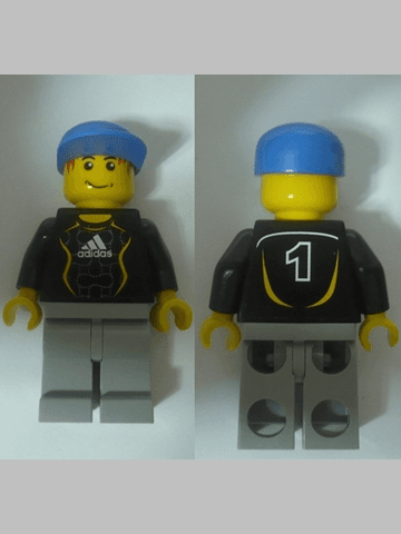 LEGO Soccer Goalie Black (soc117s) Sports Minifigure
