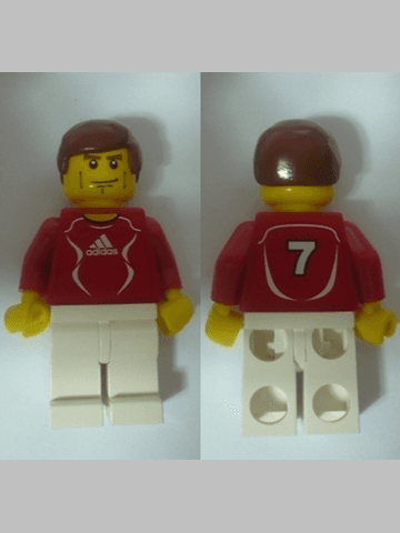 LEGO Soccer Player Red (soc120s) Sports Minifigure