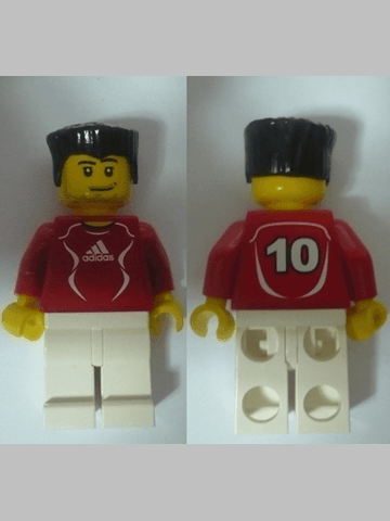 LEGO Soccer Player Red (soc122s) Sports Minifigure