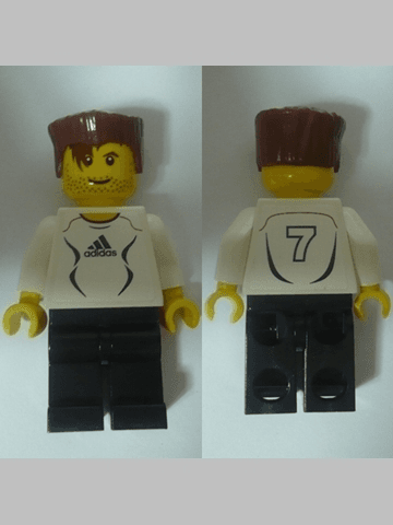 LEGO Soccer Player White (soc125s) Sports Minifigure