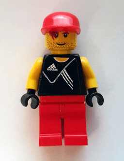 Soccer Goalie - Adidas Logo Black Torso Stickers (#20)