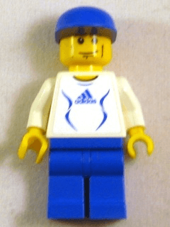 LEGO Soccer Player White (soc134s) Sports Minifigure