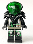 Insectoids Zotaxian Alien - Male, Gray and Black with Green Circuits and Silver Hoses, with Armor (Professor Webb / Locust)