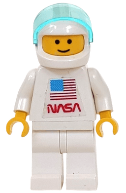 LEGO Shuttle Astronaut with NASA Sticker on Torso (sp065) minifigure