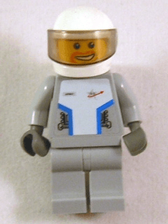 Star Justice Astronaut 3 - with Torso Sticker (Beard Around Mouth, Silver Badge)