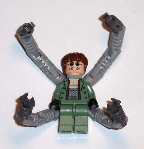 LEGO Dr. Octopus (Otto Octavius) / Doc Ock Clenched Teeth Smile (spd027) LEGO Minifigure