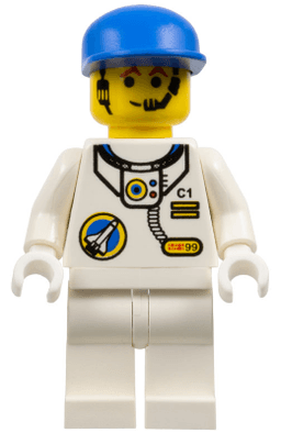 Space Port - Astronaut C1, White Legs, Blue Cap