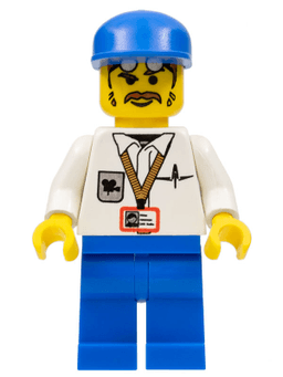 LEGO Cameraman Blue Cap (stu001) minifigure