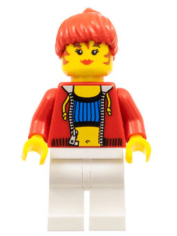 LEGO Female with Crop Top and Navel Pattern (stu010a) minifigure