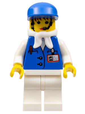 LEGO Assistant Female with White Bandana Blue Cap (stu013a) LEGO Minifigure