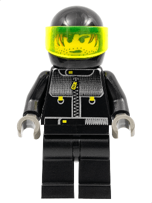 LEGO Male Actor 3 Driver Trans-Neon Green Visor (stu015) LEGO Minifigure