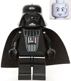 LEGO Darth Vader (Light Bluish Gray Head) (sw0004a) minifigure