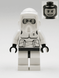 Imperial Scout Trooper - Printed Black Head, Dark Bluish Gray Torso Print