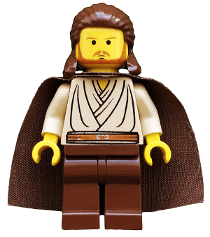 LEGO Qui-Gon Jinn (Yellow Head) (sw0027) Star Wars Minifigure
