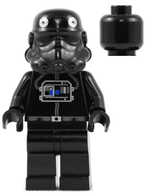 LEGO Imperial TIE Fighter / Interceptor Pilot (sw0035b) Star Wars Minifigure