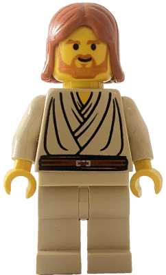 LEGO Obi-Wan Kenobi (Young with Dark Orange Hair without Headset) (sw0055a) Star Wars Minifigure