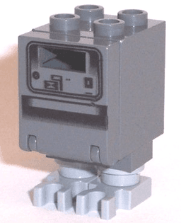LEGO Gonk Droid (GNK Power Droid) Dark Bluish Gray Body and Light Bluish Gray Legs (sw0073a) minifigure